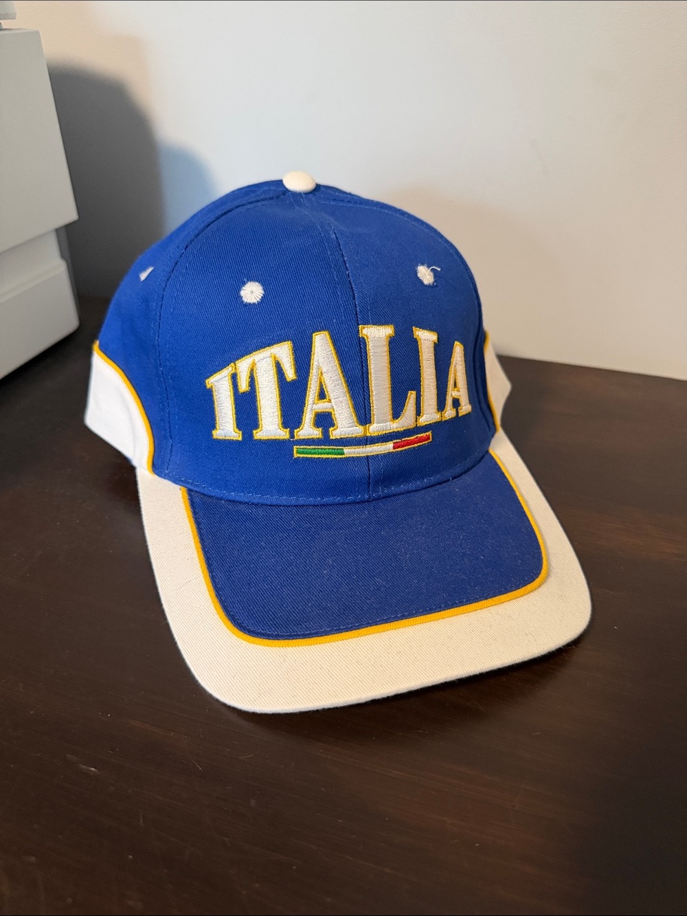 Italia adult Baseball Cap - Blue & White